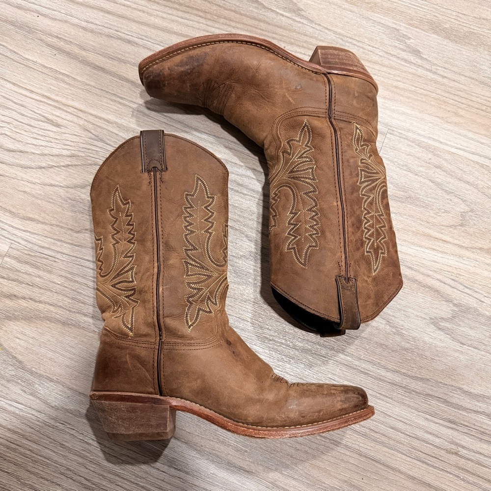 Abilene Boot Co. Brown Western Heeled Boots